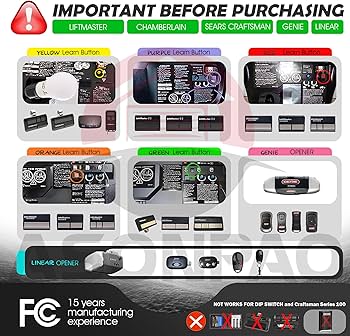 Amazon.com: 2 for LiftMaster Genie Linear Universal Garage Door